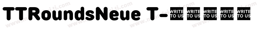 TTRoundsNeue T字体转换